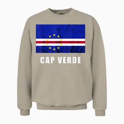 Kap Verde Flagge Cap Verde Stars Kap Verde Island Pride Unisex Sweatshirt - Sand