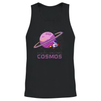 Cool Cosmos Design Unisex Tank Top - Black – 2