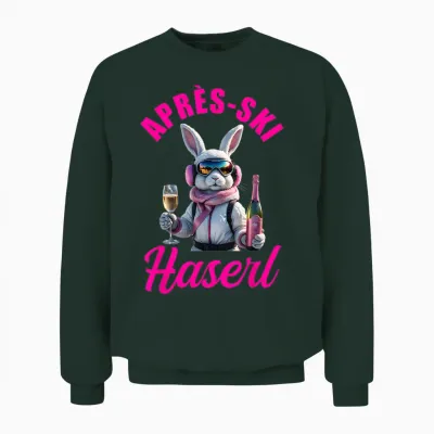 Apres Ski Haserl | Skiing Après Ski Party Ski Bunny Outfit Unisex Sweatshirt - Forest