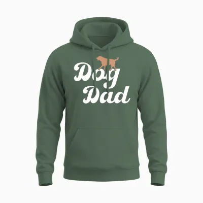 Dog Dad Unisex Hoodie - Military Green