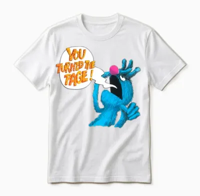 Retro Vintage the Monster Unisex T-Shirt - White