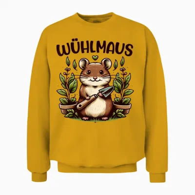 T-Shirt with Funny Garden Motif for Hobby Gardeners Nature Friends, Gray, S Unisex Sweatshirt - Gold