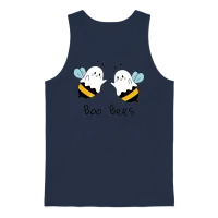 Boo Bees Haloween Unisex Tank Top - Navy – 1