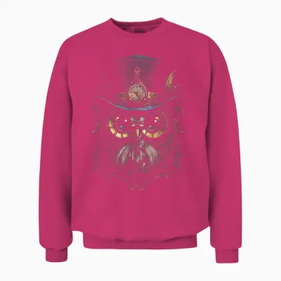 Steampunk Mechanische Eule Viktorianisch Vogel Unisex Sweatshirt - Heliconia