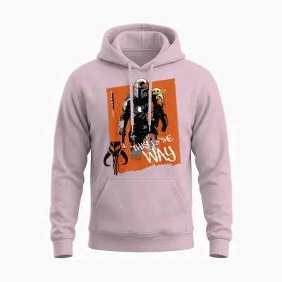 Star Wars: the Mandalorian and Grogu Movie This Is the Way Unisex Hoodie - Light Pink
