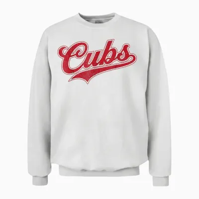 Vintage Cubs Name Personalized Retro for Men Women Kid Unisex Sweatshirt - White