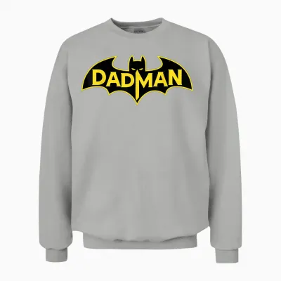 Dadman - Funny Superhero Dad Unisex Sweatshirt - Ash