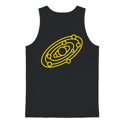 Solar System Unisex Tank Top - Black