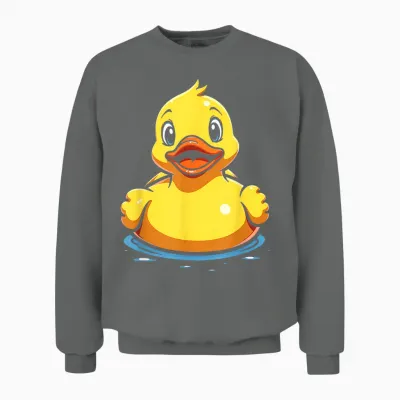 Duck Costume Duck Costume Yellow Duck Cute T-Shirt, Black, S Unisex Sweatshirt - Graphite Heather