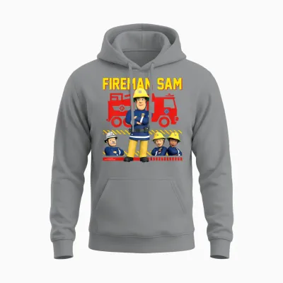 Children's T-Shirt Fireman Sam - Allzeit Bereit Unisex Hoodie - Sport Grey