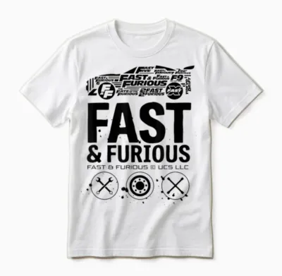 T-Shirt with German Text "ich Habe Keine Freunde Fast & Furious Film-Merch Unisex T-Shirt - White