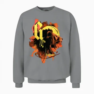 Harry Potter Gryffindor Lion Unisex Sweatshirt - Sport Grey