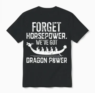 Funny Dragon Boat Racing Unisex T-Shirt - Black
