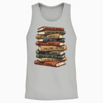 Black History Month Black Leaders African American Teachers Unisex Tank Top - Ash