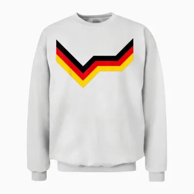 Deutschland Deutsche Flagge Fan Unisex Sweatshirt - White
