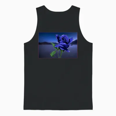 Desert Rose Unisex Tank Top - Black