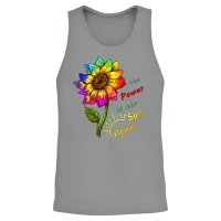 Sunflower Rainbow — Pride Unisex Tank Top - Sport Grey – 2