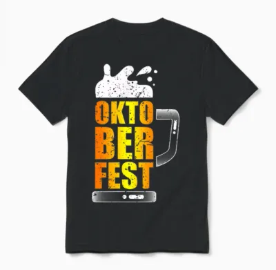 Oktoberfest 2024 Funny Beer Mug Oktoberfest Costume T-Shirt, Black, S Unisex T-Shirt - Black