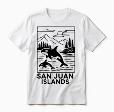 San Juan Islands Unisex T-Shirt - White