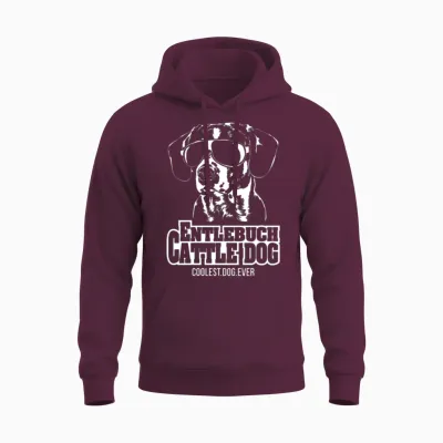 Entlebuch Cattle Dog Coolest Dog Ever Dog Mom Unisex Hoodie - Maroon