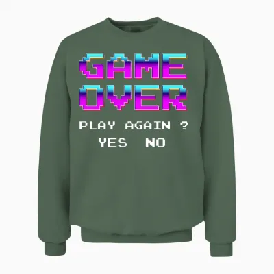 Retro Game Unisex Sweatshirt - Military Green