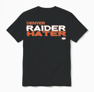 Denver Raider Hater Unisex T-Shirt - Black