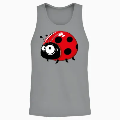 Cartoons-Funny-Ladybug Unisex Tank Top - Sport Grey