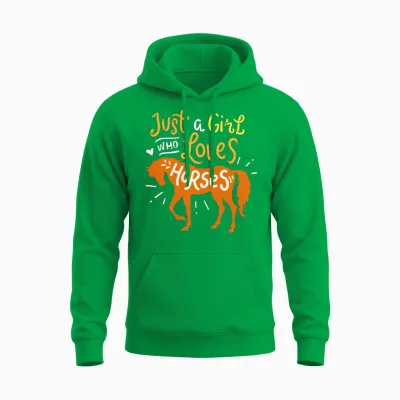 Horse Unisex Hoodie - Irish Green