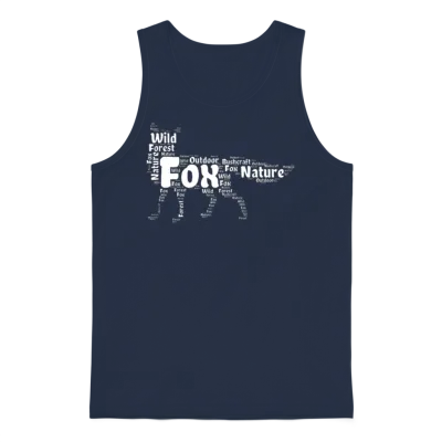 Fox Unisex Tank Top - Navy