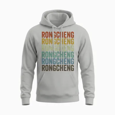 Rongcheng China Retro Vintage Unisex Hoodie - Ash