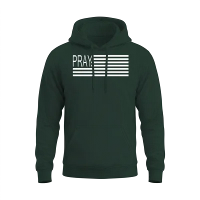 Pray Flag Kirk Cameron's Campfire Revival Prayer Unisex Hoodie - Forest