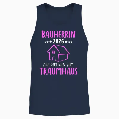 Bauherrin Bauherren Bauherr 2026 Unisex Tank Top - Navy