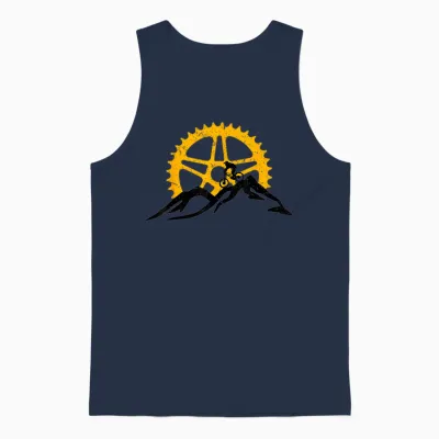 Mountainbike Downhill, Geschenk Für Den Vetetiker Unisex Tank Top - Navy