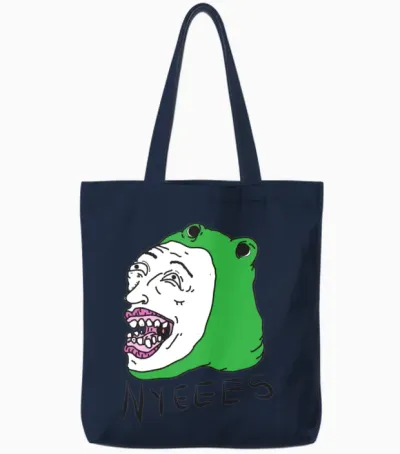 Filthy Frank Show Nyeees Tote Bags - Navy