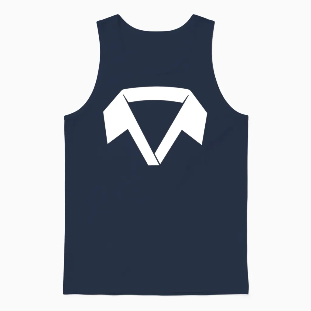 Funny Design Unisex Tank Top in Navy