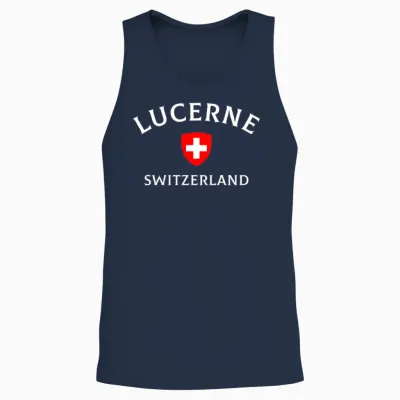 Lucerne Switzerland, Swiss Switzerland Unisex Tank Top - Navy
