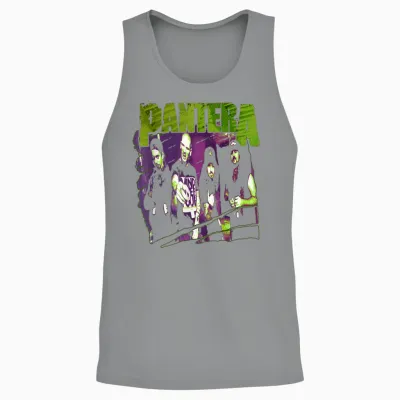 Pantera Official Vintage Group Sketch Unisex Tank Top - Sport Grey