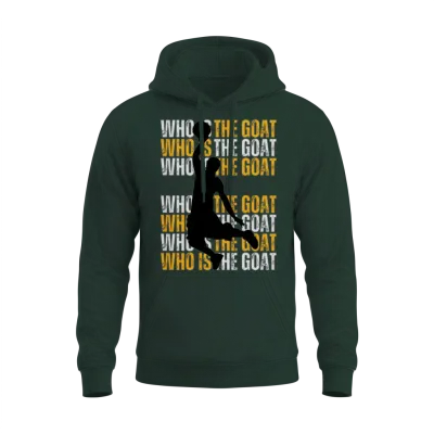 Who Is the Goat Basketball Unisex Hoodie - Forest