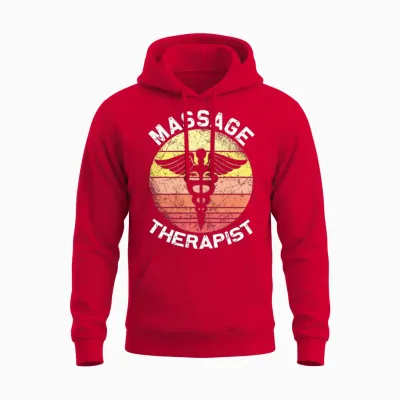 Vintage Massage Therapy Massage Therapist Unisex Hoodie - Red