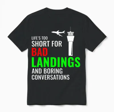 Air Traffic Controller Atc Aviation Humor Airplane Unisex T-Shirt - Black