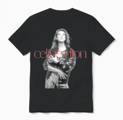 Photo Officielle Du Logo Rouge Celine Dion T-Shirt Haut De Gamme Unisex T-Shirt - Black
