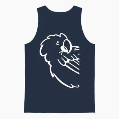 Funny Parrot Bird Lover Funny Cockatiel Bird Funny Unisex Tank Top - Navy