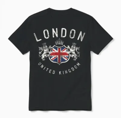 London Great Britain Unisex T-Shirt - Black