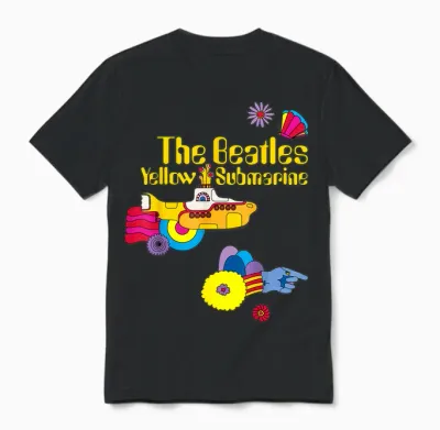 The Beatles Yellow Submarine – T-Shirt Patches Unisex T-Shirt - Black