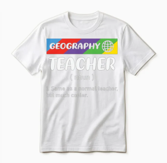 Geography Teacher - Teachers Unisex T-Shirt in White