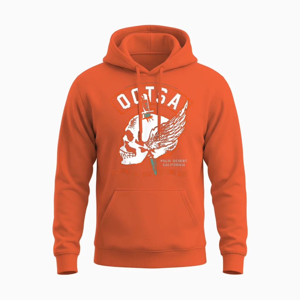 Queens of the Stone Age Kultige Rockmusik Und Metal Für Fans Unisex Hoodie in Orange