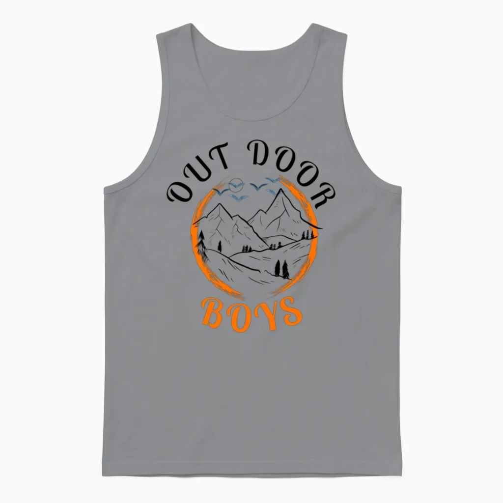 Outdoor Boys Unisex Tank Top in Sport Grey