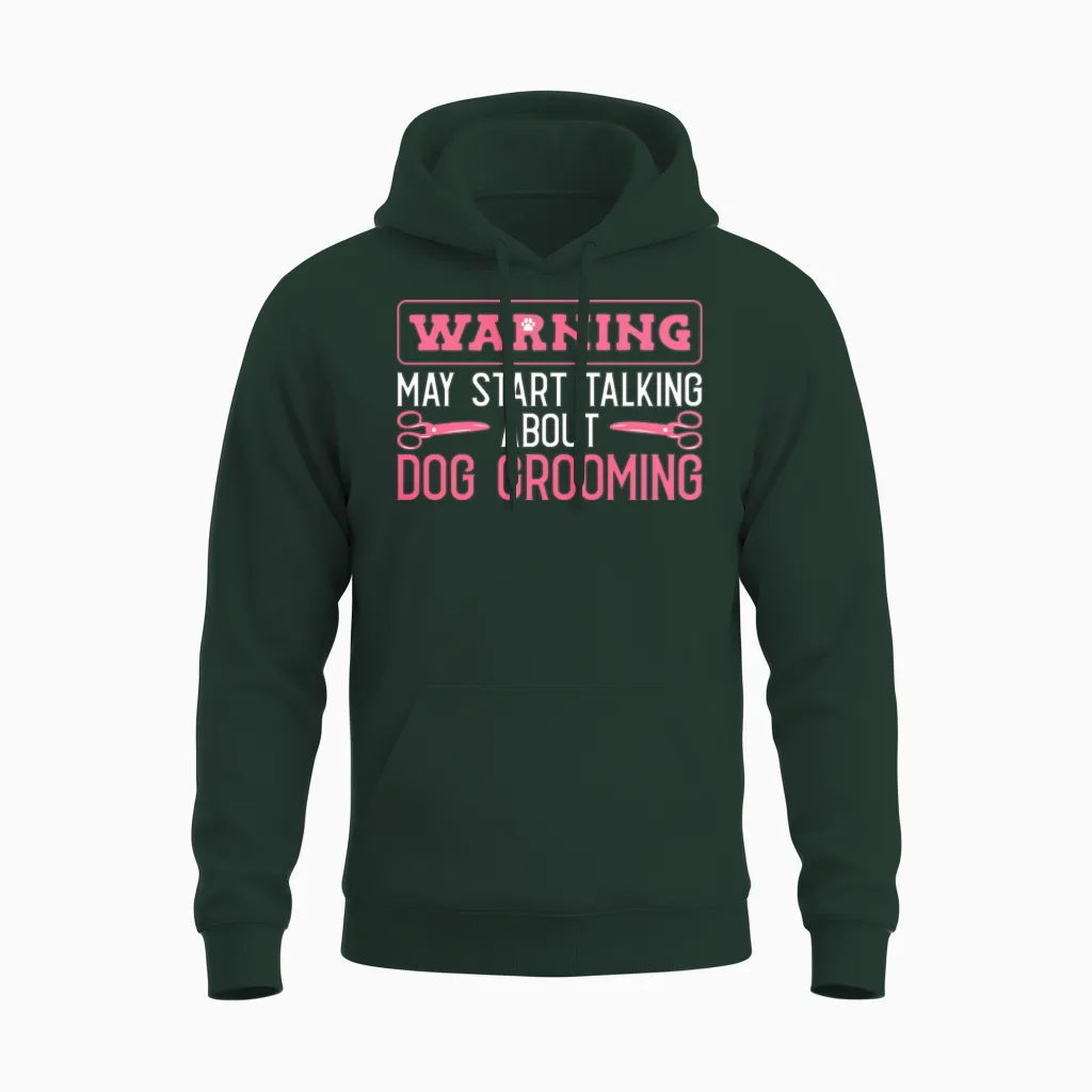 Dog Groomer Dog Grooming Lovers Gift Unisex Hoodie in Forest