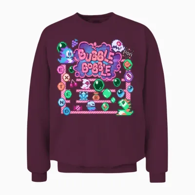Bobble Bubble Unisex Sweatshirt - Maroon