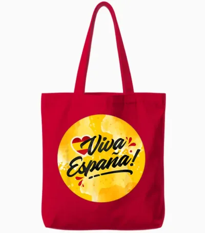 Spanien Flagge Spain Flag Damen Espana Deko Kinder Espana Tote Bags - Red